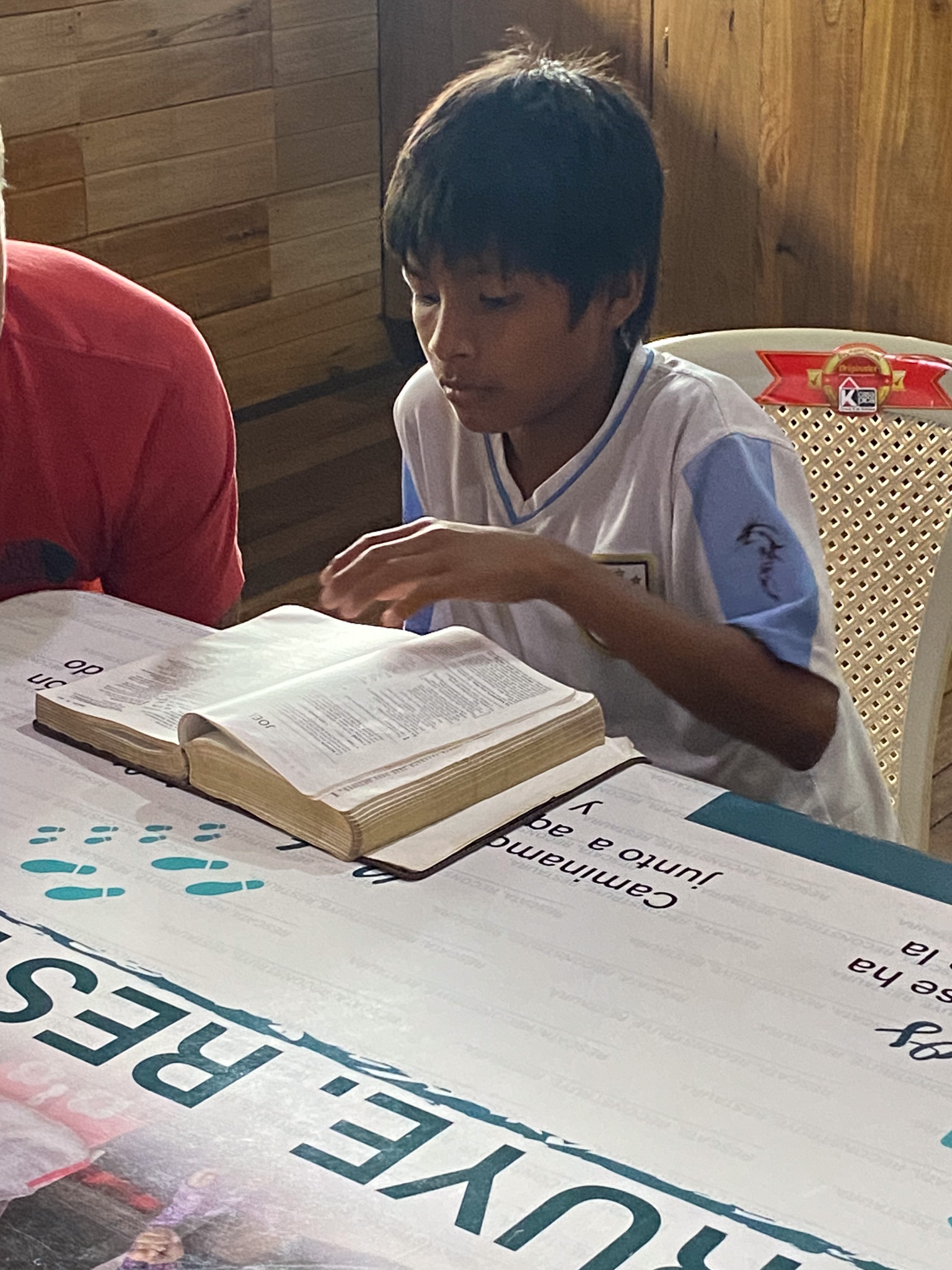 boy reading books