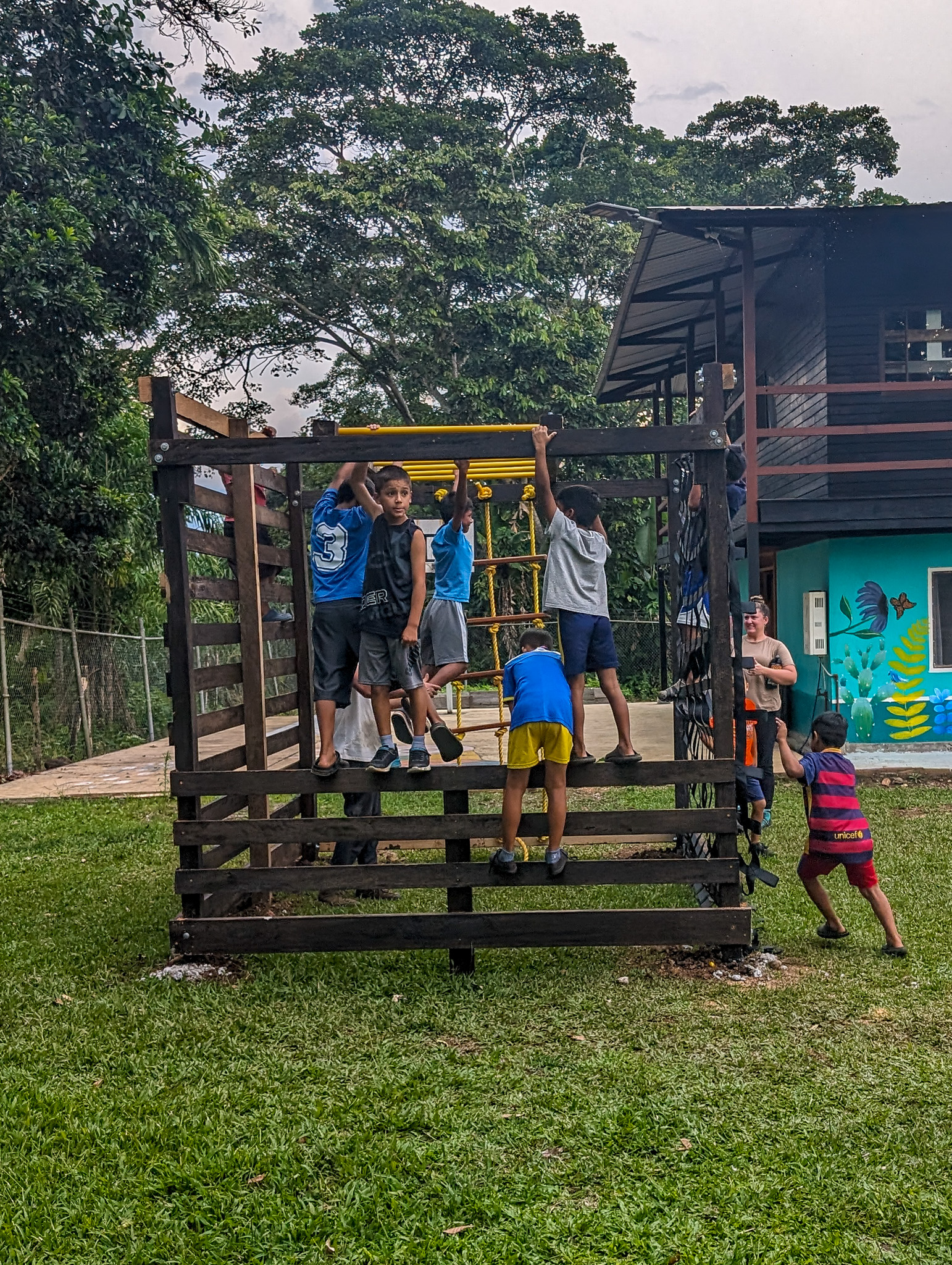 children playing outdoors